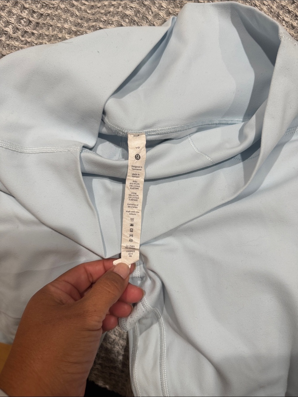 lululemon athletica Pale Blue High-Rise Leggings